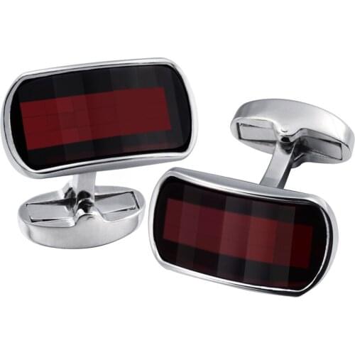 HAWSON 2020 New Arrival Quality Stone Cufflinks for Mens Fashion Brand Cufflinks High Quality Mens Wedding Shirt Cuff Button