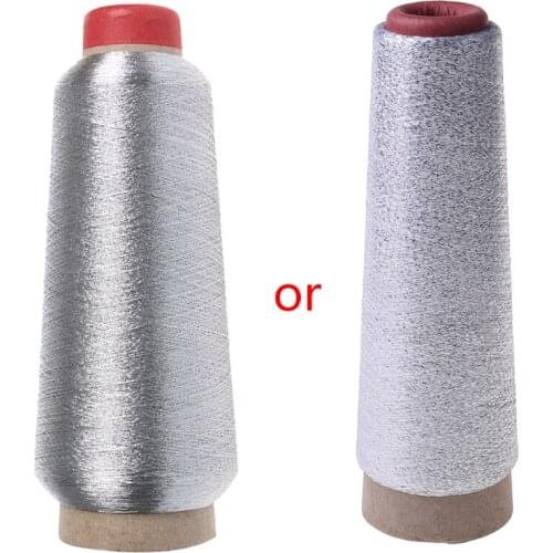 1PC Sewing Machine Cone Threads Polyester Overlocking All Purpose Golden Silver
