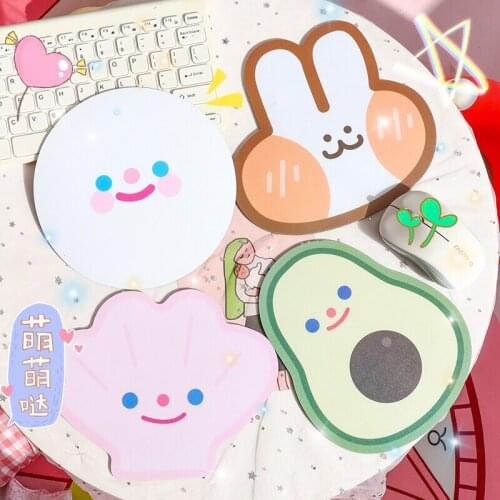 Korean Ins Creative Mini Avocado PVC Non-slip Waterproof Kawaii Laptop Cute Japanese Office Computer Mouse Pad