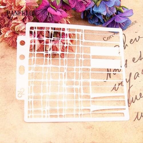 Hote Sale The dotted box scrapbook stencils spray plastic mold shield DIY cake hollow Embellishment printing lace ruler