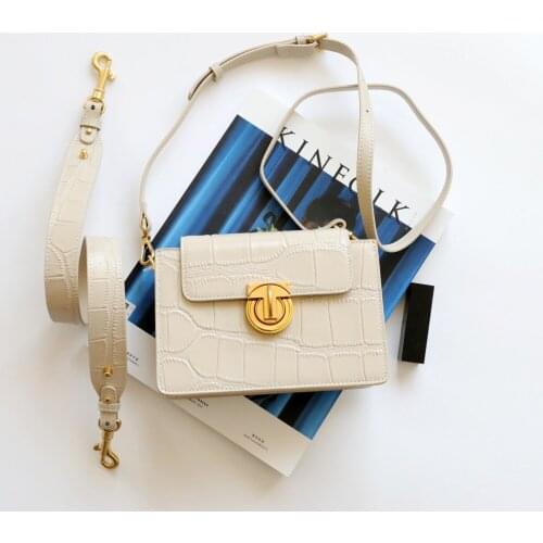 OUSSON New Design Small Square Leather Crossbody Bag Exquisite Female Retro Shoulder Bag For Woman