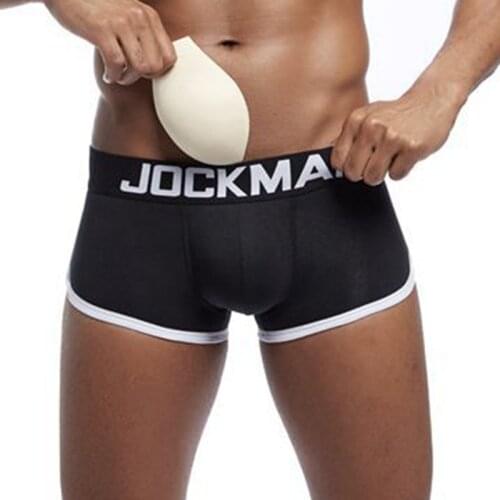 Men Boxer Enhancer Boxers Lift Buttocks Underpants Butt Pads Enhancer Knickers Men Cotton Soft Panties Sexy Underwear Shorts