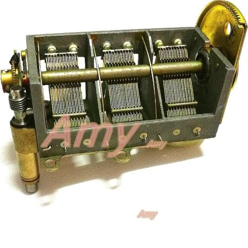New small Bayi radio reception, 21PF-255PF or so variable capacitor belt adjustment gear