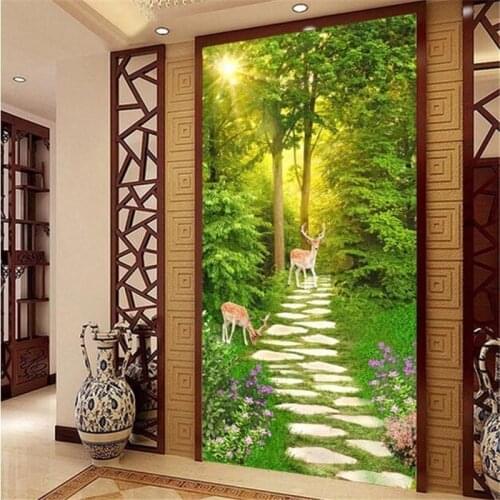 Beibehang Custom wallpaper Papel de parede 3d photo murals secluded path 3D porch aisle corridor decorative painting wall paper