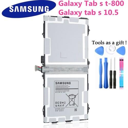 Original Battery for Samsung Galaxy Tab S 10.5 T800 T801 EB-BT800FBE 8100mAh Battery For Samsung Galaxy Tab S T805 Full Capacity