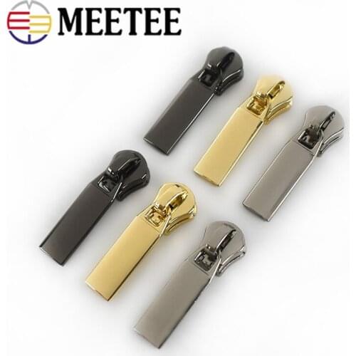 5/10pcs Eco-Friendly Zipper Sliders for 5# Metal Zipper Down Jacket Zipper Head Bag Zip Repair Kits DIY Accessories