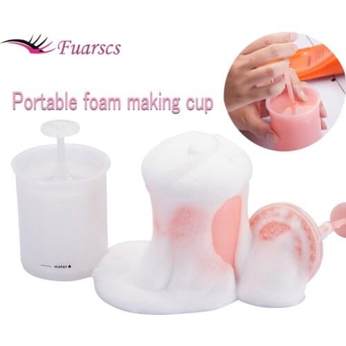 Portable Foam Maker Facial Cleanser Foaming Cup Shower Bath Shampoo Maker Bubbler For Face Clean Tool Bubble Foamer Maker Cup