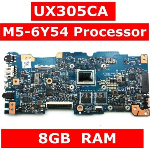 UX305CA M5-6Y54 Processor 8GB RAM Mainboard REV 2.0 For ASUS UX305 UX305C UX305CA Zenbook Laptop motherboard 100% Tested