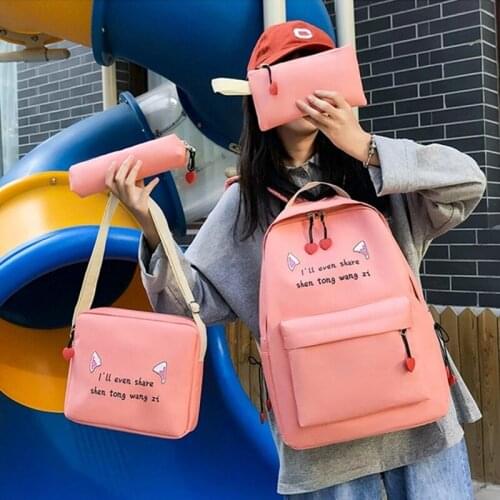 Backpack Women Backpack Solid Color Ladies Shoulder Bag Fashion School Bag Girls School Backpack Women Casual Backpack