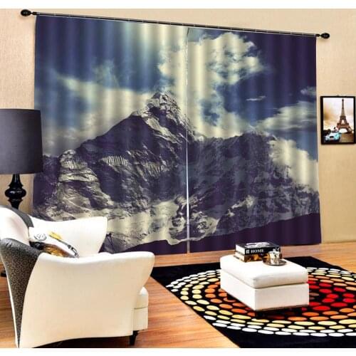 Mountain curtains 3D Window Curtain Dinosaur print Luxury Blackout For Living Room Drapes Cortinas
