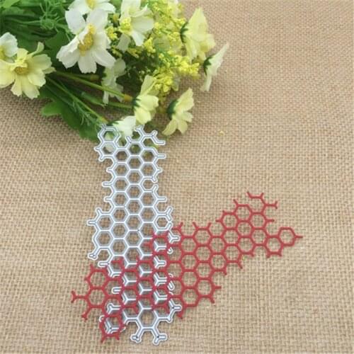 Honeycomb circle Metal Cutting Dies Stencils For Card Making Decorative Embossing Suit Paper Cards Stamp DIY
