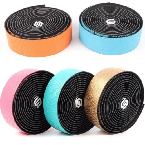 Bicycle Tape Bar Plugs Handlebar Tap Road Bike Anti Vibration PU EVA Belt Road Bike In-Mold HandleBar Tape Wear-resistant and An