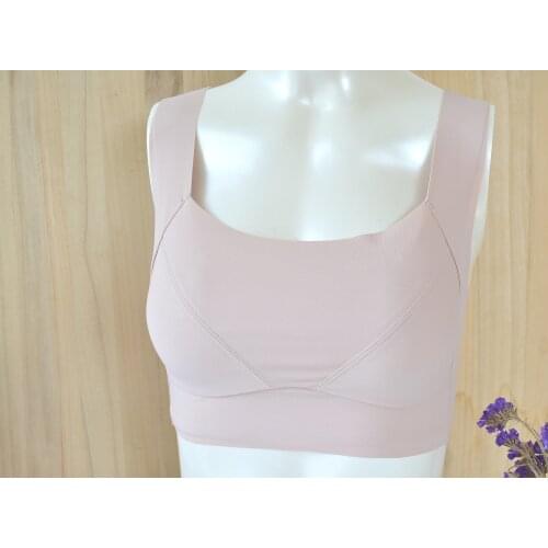 Women Solid Color Seamless Bra Sexy Lingerie Push Up Bras Plain Soft To Touch Comfortable Underwear