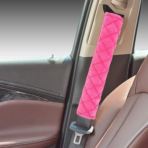 1 Pair Car Seat Belt Pads Cover Seat Belt Shoulder Strap Covers Protector Neck And Shoulder Release Stress Safety Driving