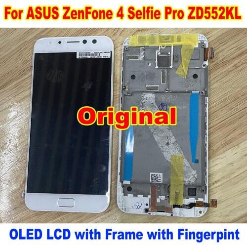 100% Original For ASUS ZenFone 4 Selfie Pro ZD552KL Z01MD LCD Display Touch Screen Digitizer Assembly Sensor Pantalla with Frame