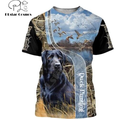 2020 Summer Men t shirt 3D Duck Hunting Printed T-Shirts Harajuku Casual short Sleeve Tee shirts Unisex Cool t-shirt QDL005
