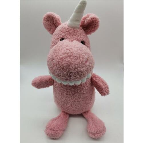 25CM hang rope toy Big tooth stuffed unicorn toy Super Cute Plush Toys, Funny Doll Birthday Christmas Gift