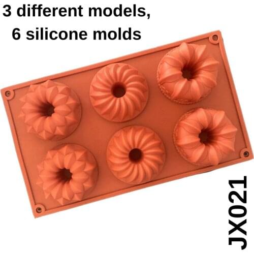 3 different models, 6 silicone molds