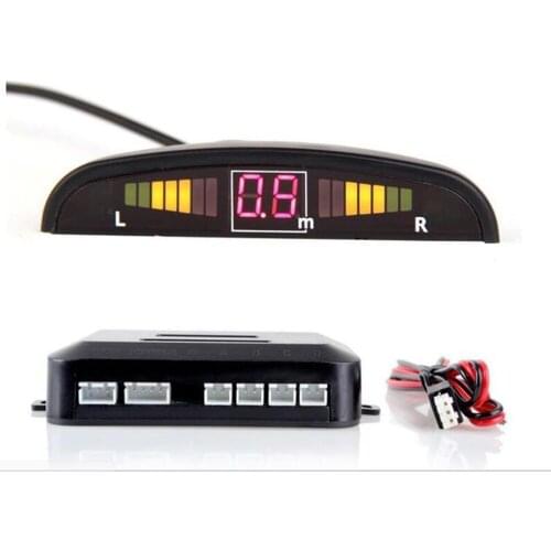 Car Auto Parktronic Kit LED Display Auto Parking Radar with 4 Sensors Reverse Backup Monitor Detector System Backlight Display