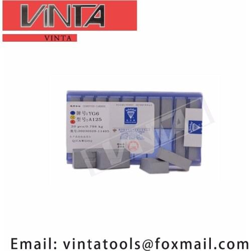 Free shipping high quality 20pcs/lots A125 YG6 /YG8 /YW1 /YW2 /YT5 /YT14 /YT15 cnc carbide welding inserts