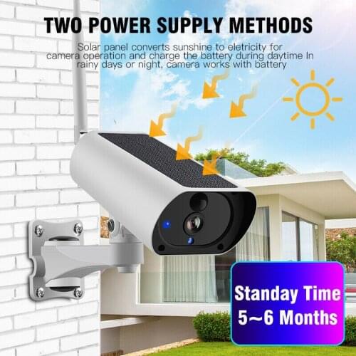 Wireless WiFi Solar IP Camera 1080P HD Security Monitor Audio Waterproof for Outdoor New Arrival