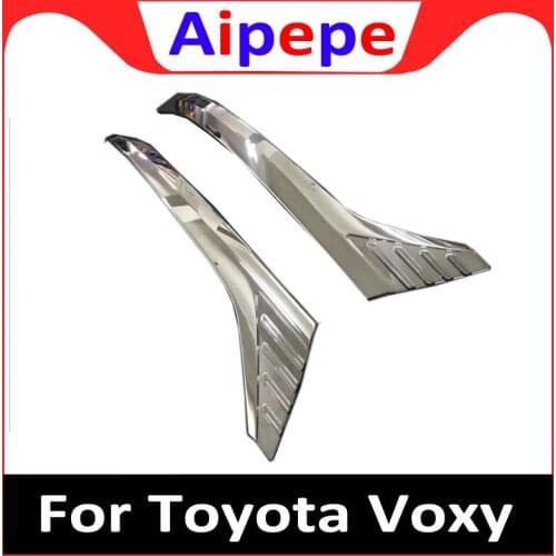 ABS Chrome Headlights Strip Special Modified Decoration Cover Trim Accessories For Toyota Noah Voxy R80 Mid-2017-2019 Facelifted