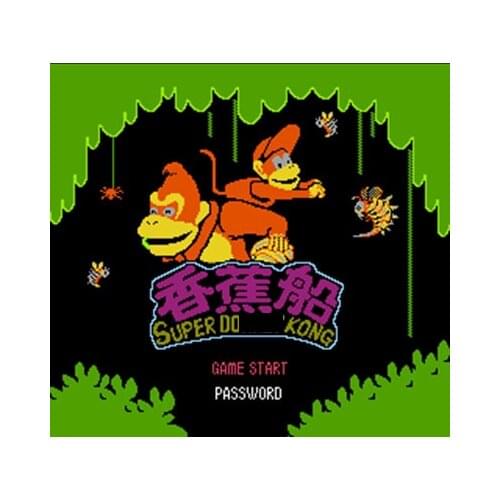Super Don Kong - Xiang Jiao Chuan Region Free 60 Pin 8Bit Game Card For Subor Game Players
