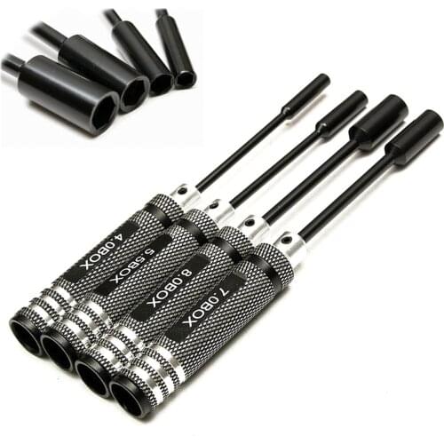 RC DIY Tools 4.0mm 5.5mm 7.0mm 8.0mm crew Driver Wrench set Hex Key Socket Screwdriver set for RC DIY Repair Boat Car Quadcopter