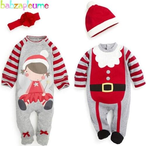 2PCS/0-24Months/Spring Autumn Baby Boys Girls Jumpsuit Cartoon Cute Rompers+Hats Infant Clothes For Newborns Clothing Set BC1082
