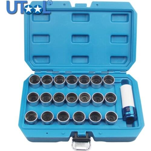 21pcs Wheel Screw Lock Socket Set For BMW For Anti-theft Socket Removal