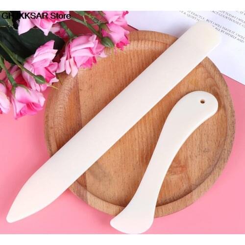 Bone Folder Craft Tools 2Pcs/Set Pastic Open Leather Knife For Leather Scoring Folding Creasing Paper Home Handmade Accessories