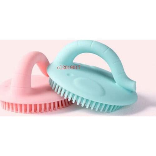 Creative elephant baby silicone bath brush baby bath brush head brush
