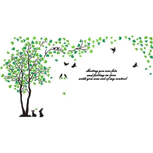 Creative 3D tree three-dimensional wall stickers living room bedroom TV background wall wallpaper acrylic ornament design