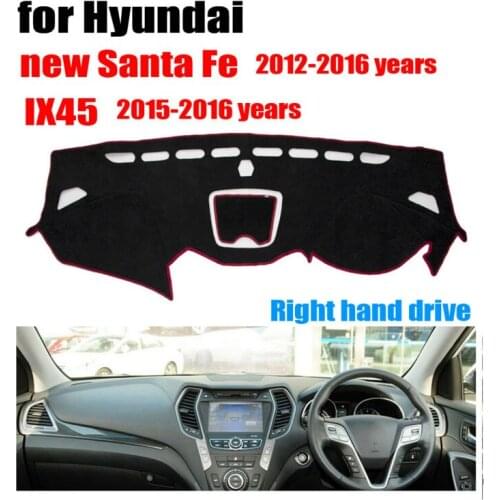 Car dashboard cover mat for Hyundai new Santa Fe 2012-2016 IX45 2015-2016 Right hand drive dashmat dash cover auto accessories