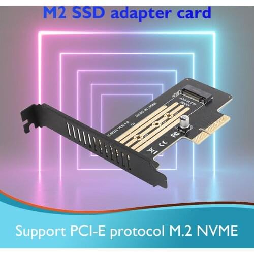 M.2 PCIe SSD Adapter M2 NVMe to PCI-E X4 Adapter M2 PCI-E M.2 Converter Card M Key for 2280 2260 2242 2230 NGFF M Key SSD