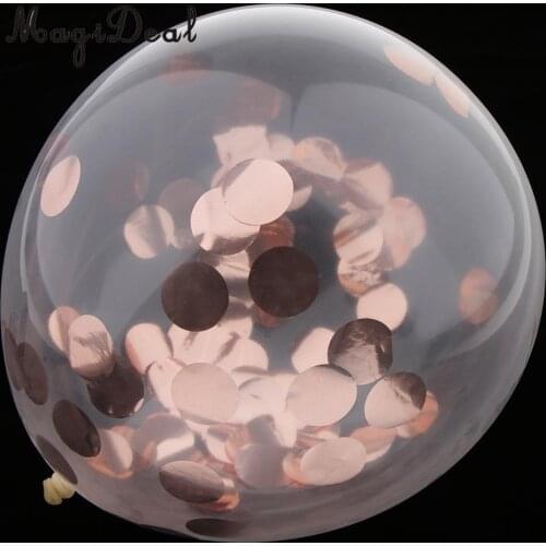 MagiDeal 10pcs Confetti Balloon Latex Balloon Wedding Party Birthday Decor