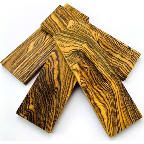 2pieces Mexican Golden Sandalwood for DIY Knife Handle Making Material / Knife Handle Patch Material 120x40x8mm