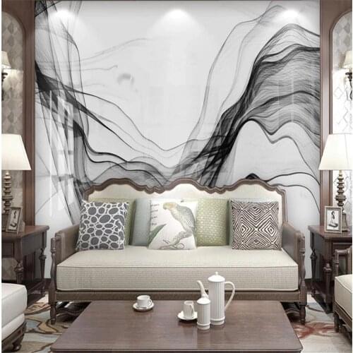 Modern minimalist abstract marble pattern background wall 3d murals wallpaper for living room