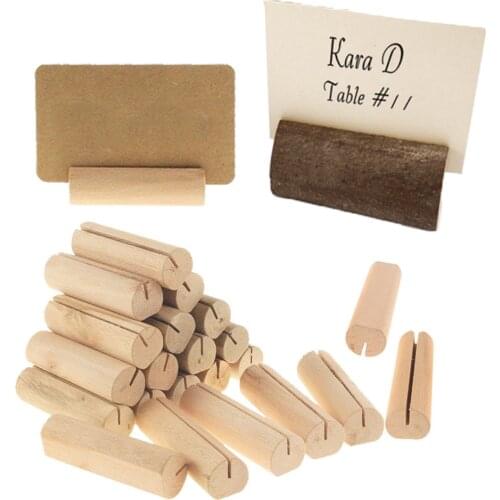 Wedding Decoration Tools Spot Party Decoration Ornaments Business Card Clip Number Plate Wooden Crafts Home Accessories JU0143