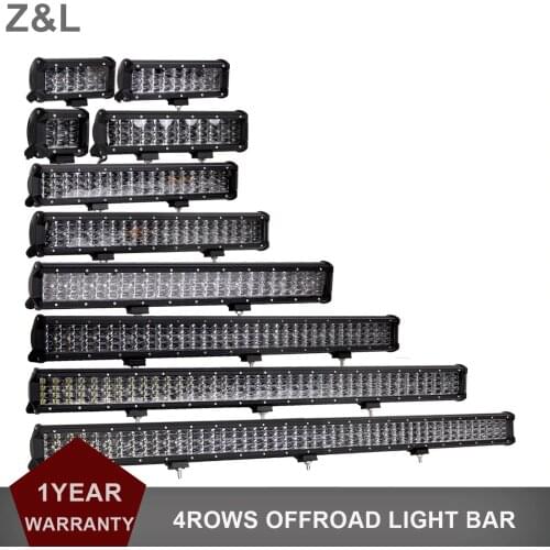 Offroad LED Work Light Bar 12V 24V Combo 4-44 Inch Car Truck SUV 4WD 4X4 ATV Trailer Pickup Additional Auxiliary Driving Lamp