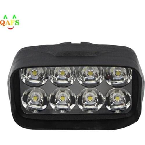 1Pc Motorcycle Car Super Bright 8 LED Light Headlight Spotlights Headlamp