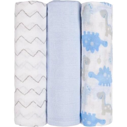 3PCS/LOT 70*70cm Baby Receiving Blanket 100% Cotton Muslin Soft Swaddle Wrap Cloth diaper Infant Nursing Cover Bath Towel Unisex