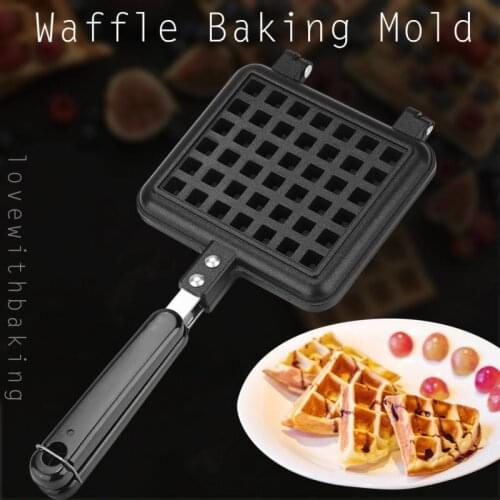 Non-Stick Waffles Maker Machine Kitchen Waffle Baking Mold Gas Pan Bubble Egg Cake Oven Breakfast Machine Cake Maker