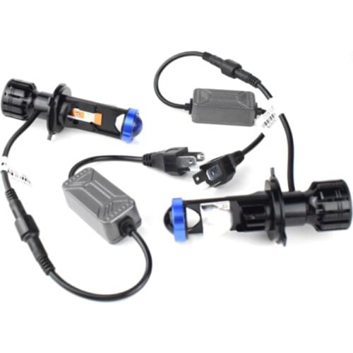 Bi Led Headlight 12V 24V Mini Projector Lens P5 Led Headlights Motorcycle H7 H4 Hi Lo Beam 72W