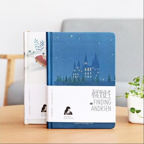 "Finding Andersen" Hard Cover Notebook Blank Art Drawing Papers Journal Study Diary Notepad Stationery Gift