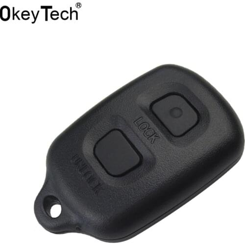 OkeyTech For Toyota Auto Keyless Entry Remote Car Key Shell Cover Fob Replacement Cover Case 2 Button For Toyota RAV4 Corolla
