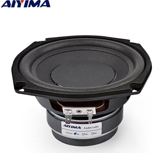 AIYIMA 5.25 Inch Audio Music Subwoofer Speakers Dual Magnetic High Power Fever 4 8 Ohm 100 W Woofer Loudspeaker DIY Sound System
