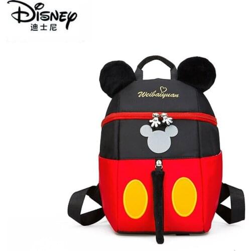 Disney Mickey Mouse Kis Backpack Fashion Cute Minute Mouse Handbag Large Capacity Lightweight Student Schoolbag