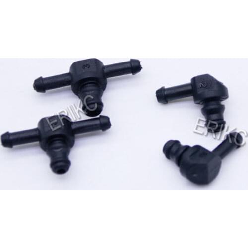 ERIKC T and L Type Return Oil Backflow Connector for Bosch 110 Series Diesel Common Rail Fuel Injector Plastic Joint Pipe 10pcs