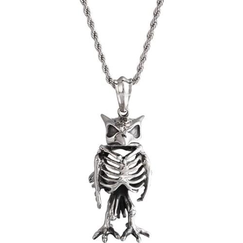 European and American stainless steel animal wholesale mens jewelry eagle head taro titanium steel pendant